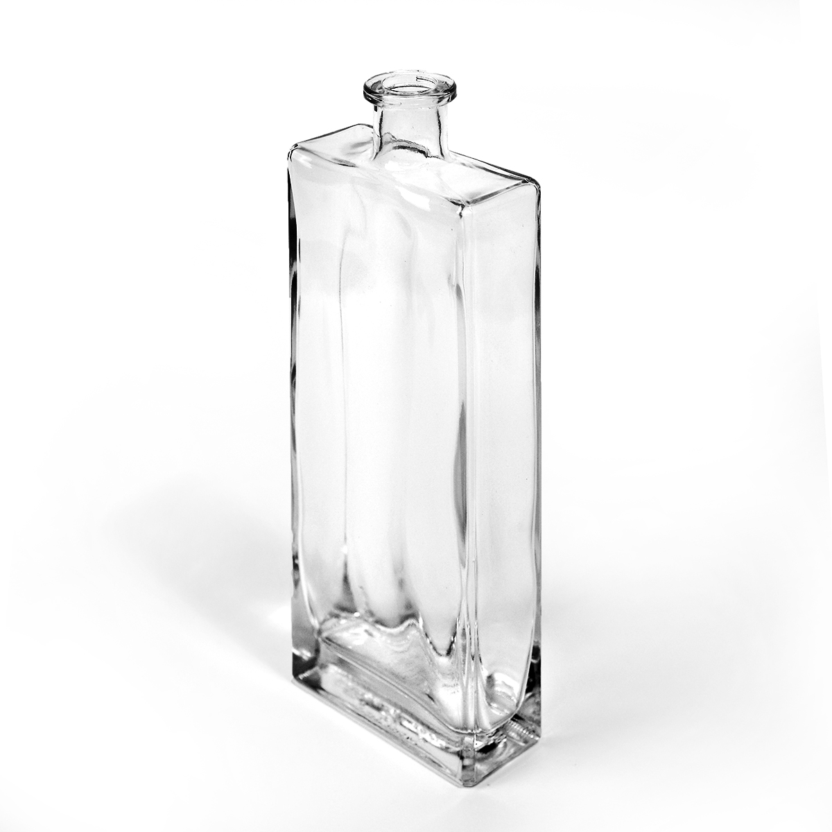 Petite bouteille rectangle en verre
