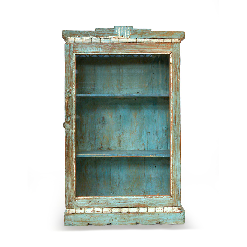 Petite vitrine en bois patiné | Mes Découvertes - Julien Cohen