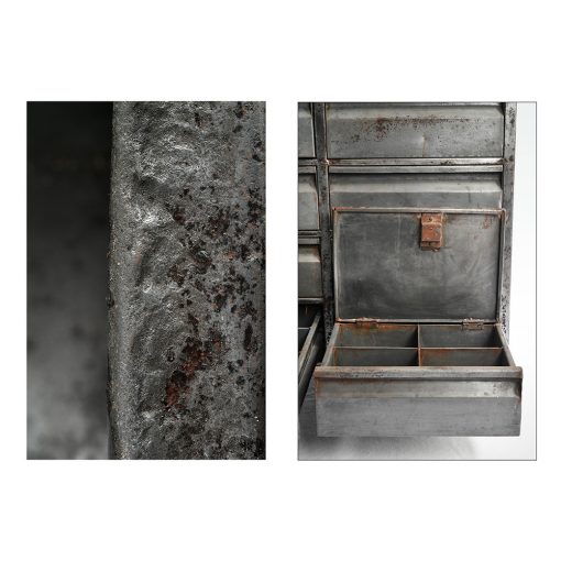 Armoire d'atelier métallique à 16 tiroirs - Julien Cohen Mes Découvertes