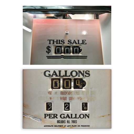 Pompe à essence SHELL américaine de 1947 restaurée - Marché aux puces Saint Ouen Mes Découvertes