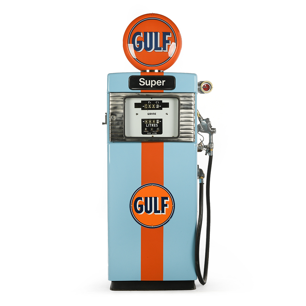 Pompe à essence GULF restaurée