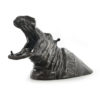 Hippopotame en fonte de fer