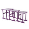 Tables basses gigognes violettes