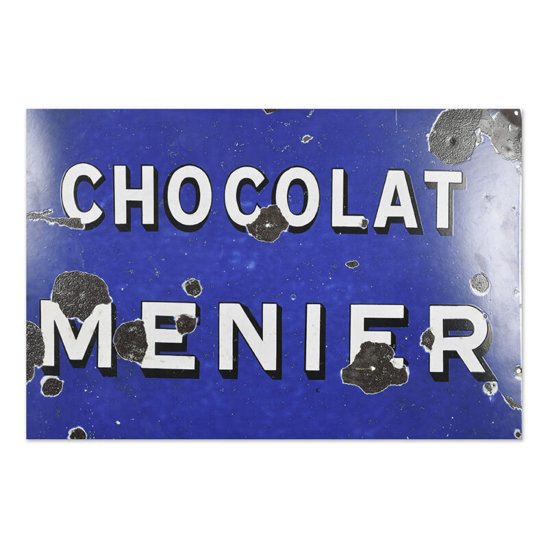 Plaque En Tôle émaillée Chocolat Menier Mes Découvertes Julien Cohen 